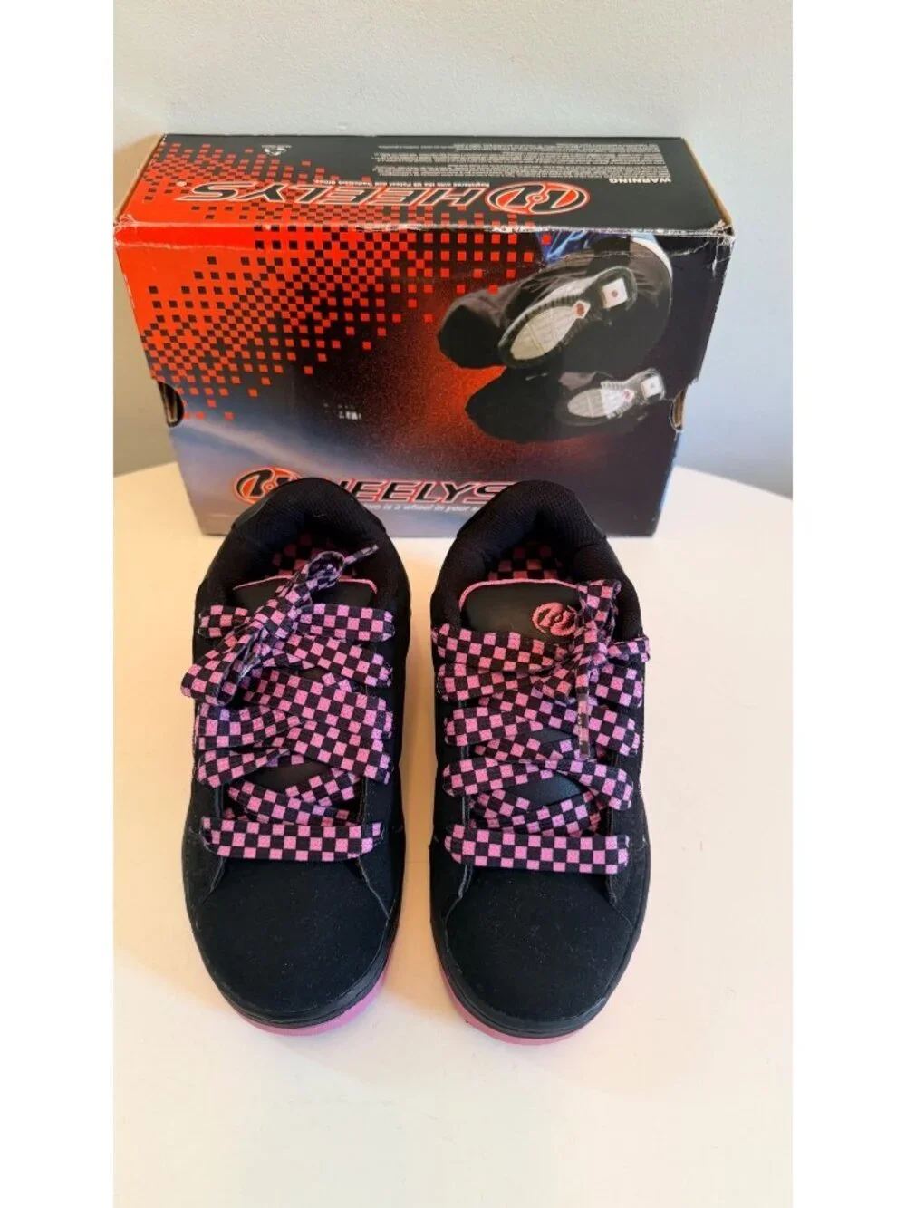 Heelys Bliss 2 Youth Roller Shoes Black/Pink Size 3 With Box & Accessories #7114